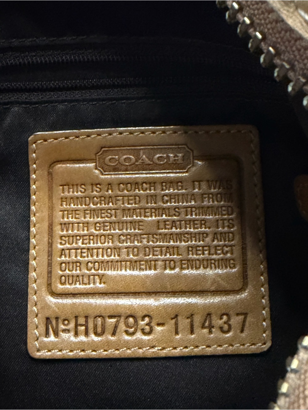 Y2K Coach Bleecker Signature Duffle Bag - Picture 2 of 14